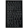 Ütüyle Yapıştırılabilir Siyah Harf Seti, 3/4 İnç Boyutunda