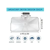 UV Koruyucu 150x80 cm Katlanabilir Otomobil Güneş Şemsiyesi