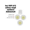 Uzaktan Kumandalı 3lü Beyaz LED Lamba Seti, Kablosuz Aydınlatma