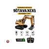 Uzaktan Kumandalı Işıklı Ekskavatör Modeli, 1:24 Ölçek, Hareketli Kepçe