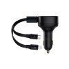 Uzatılabilir 2si 1 Arada Araç Şarj Adaptörü