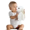 Uzun Kulaklı Beyaz Peluş Tavşan, 65 cm Boyunda