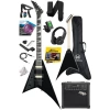 V Kasa Elektro Gitar Seti - 25W Amfili ve 2x Zebra Humbucker Manyetik