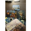 Van Gogh Temalı Ahşap Bardak Altlığı, 6lı Set (9x9cm)