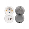 Vea Shopzum Vea VRM0101U 250V 16A Tekli Çift Usbli Priz