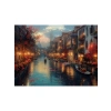 Venedikte Gece Temalı 1000 Parça Puzzle - Eğlenceli Bulmaca