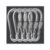 Vidalı Metal Karabina, 10mm Boyut, 5li Paket ile Kullanım Kolaylığı