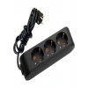Viko Multi-Led Siyah 3lü Priz Kablolu 2 m 90133302