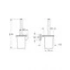 VitrA Base 600 A4413536 Tuvalet Fırçalığı, Mat Siyah