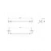 VitrA Base 800 A4408336 Uzun Havluluk, Mat Siyah
