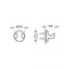 VitrA Marin A44947 İkili Askı, Krom