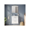VitrA Mia 75021 Banyo Dolabı Seti, Çekmeceli, 60 cm, Parlak Beyaz