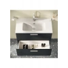 VitrA Mia 75100 Banyo Dolabı Seti Çekmeceli 80 cm Antrasit