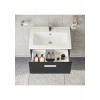 VitrA Mia 75102 Banyo Dolabı Seti Çekmeceli 60 cm Antrasit