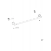 VitrA Minimax A44784 Uzun Havluluk, Krom