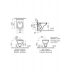 VitrA S20 Square 7508L003-0850 SmoothFlush Asma Klozet, 52 cm, Beyaz