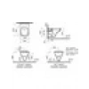 VitrA S20 Square 7508L003-0850 SmoothFlush Asma Klozet, 52 cm, Beyaz