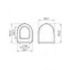 VitrA Sento 120-003R009 İnce Klozet Kapağı, Beyaz