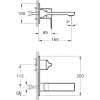 Vitra Suit L A4248626 Ankastre Lavabo Bataryası, Bakır