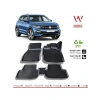 VW T-Cross 2022 Sonrası Uyumlu 3D Havuzlu Paspas Seti