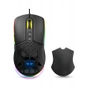 Warp WRP-O12800-B 12800 Dpi Wide Rgb Özel Abs Doku Reflex Örgü Kablolu Siyah Gaming Mouse