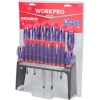 Workpro WP200506 18 Parça Duvar Askı Aparatlı Profesyonel Cr-V Manyetik Tornavida Seti