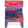 Workpro WP200507 100 Parça Duvar Askı Aparatlı Profesyonel Cr-V Manyetik Tornavida ve Bits Uç Seti