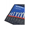 Workpro WP202507 6-32 mm 12 Parça Cr-V Profesyonel Açık Ağız Anahtar Takımı + Bez Taşıma Kılıfı