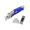 Workpro WP213012 Ağır Hizmet Alüminyum Gövde Geri Çekilebilir Rötuş Maket Bıçağı + 4 Adet Yedek Bıçak