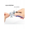 Workpro WP213012 Ağır Hizmet Alüminyum Gövde Geri Çekilebilir Rötuş Maket Bıçağı + 4 Adet Yedek Bıçak