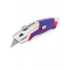 Workpro WP213012 Ağır Hizmet Alüminyum Gövde Geri Çekilebilir Rötuş Maket Bıçağı + 4 Adet Yedek Bıçak