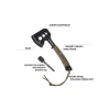 Workpro WP383002 250MM Çok Fonksiyonlu Kamp Baltası + Magnezyum Ateşleyici