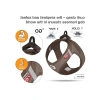 XS Beden Kahverengi Clasp Cord Harness, Dayanıklı ve Rahat