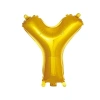 Y Harfi 16 İnç Gold Renk Folyo Balon 36 CM (Altın)