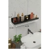 Yapışkanlı Organizer Raf, Çok Amaçlı Banyo Askısı İle Pratik Düzen