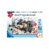 Yavru Köpekler Temalı 2x12 Parça Puzzle, Eğlenceli Çocuk Oyun Seti