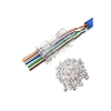 Yeni Nesil Delikli Cat6 RJ45 Konnektör UTP Jack (100 Adet)