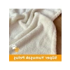 Yıkanabilir Kedi Köpek Battaniyesi, Premium Peluş, Krem Renk, 80x100