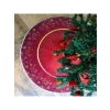 Yılbaşı Ağacı Halısı, 80x80 cm, Bordo Kadife Tasarım