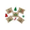 Yılbaşı Temalı 11x15 cm Hediye Kutusu Seti (5li)