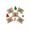 Yılbaşı Temalı 11x15 cm Yastık Hediye Kutusu Seti (5li)