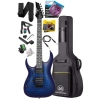 Yüksek Kaliteli Elektro Gitar - Blue Rosewood Klavye ve HH Manyetik