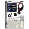 Yüksek Kaliteli Stüdyo Kayıt Ekipmanı Seti - Mikrofon ve Mixer