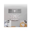 Duvar Tipi Priz Çoğaltıcı, 3 Soket, 2 Type-C ve 1 USB, 16A, 3680W, Çocuk Güvenlikli