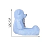 Yumuşak ve Sevimli Dev Peluş Ayıcık - 160 cm Papyonlu Tasarım (Mavi)