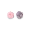 Yün kedi oyuncağı, pembe ve gri, 2 adet, 4 cm boyut