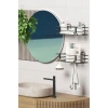 Zabata Yapışkanlı 2li Set Banyo Rafı Duş Şampuanlık Duvar Düzenleyici Organizer
