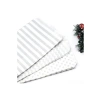 Zigzag Desenli 50 Adet Beyaz-Gümüş Kese Kağıdı (11x20 cm)