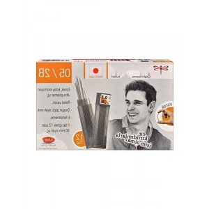 0.5 mm 2B Tüp Kurşun Kalem - 12 Adet