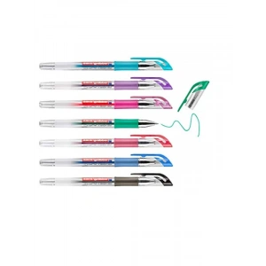 0.7 mm Jel Roller Kalem Seti, Siyah, Kırmızı, Mavi, Yeşil, Mor, Pembe, Açık Mavi